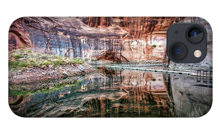 Lake Powell iPhone 13 Case featuring the photograph Levitating Pathway to Rainbow Bridge by Bradley Morris