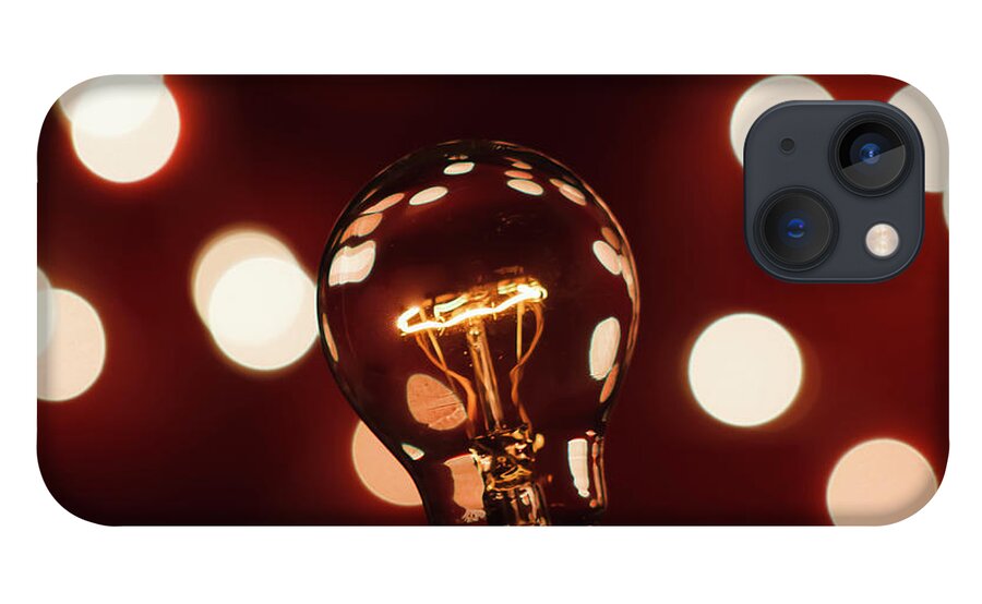 Light Bulb iPhone 13 Case featuring the photograph Light Bulb Bokeh by Gary Geddes