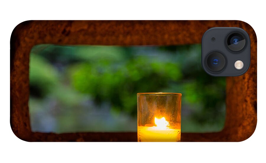 Japanese Garden Lantern iPhone 13 Case featuring the photograph Light in the darkness by Kunal Mehra