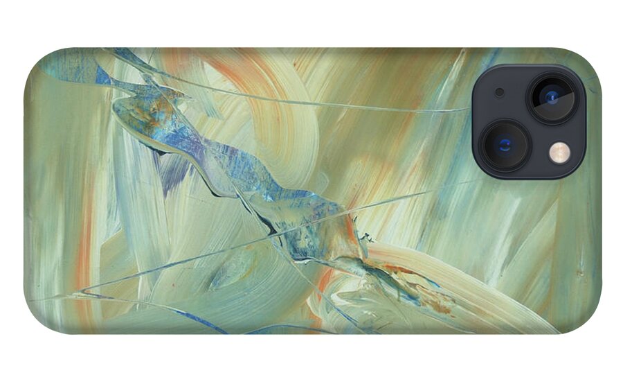 Abstract iPhone 13 Case featuring the painting Listen to the Music by Dick Richards
