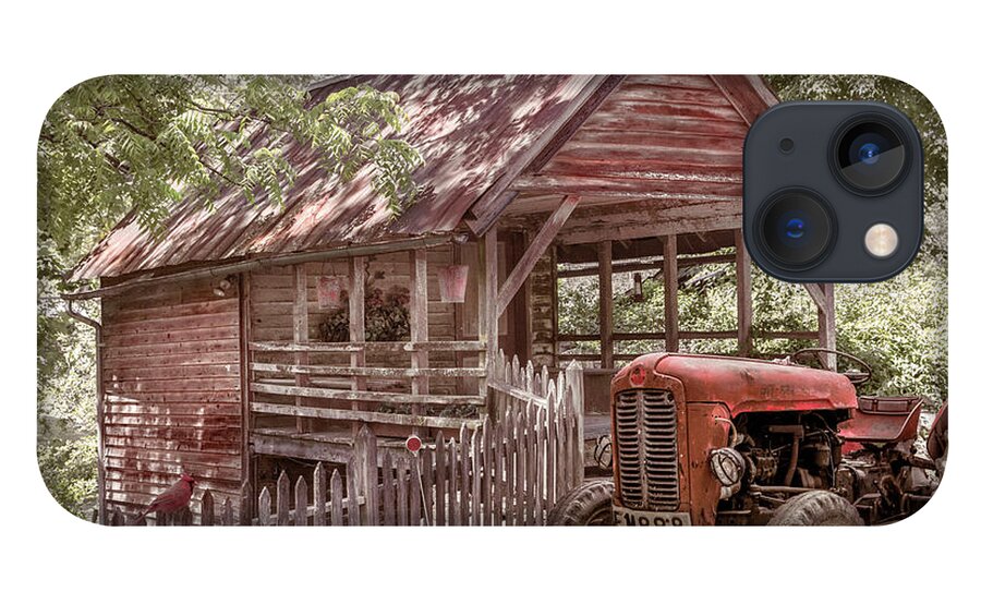 Barns iPhone 13 Case featuring the photograph Little Country Farmhouse Cabin by Debra and Dave Vanderlaan