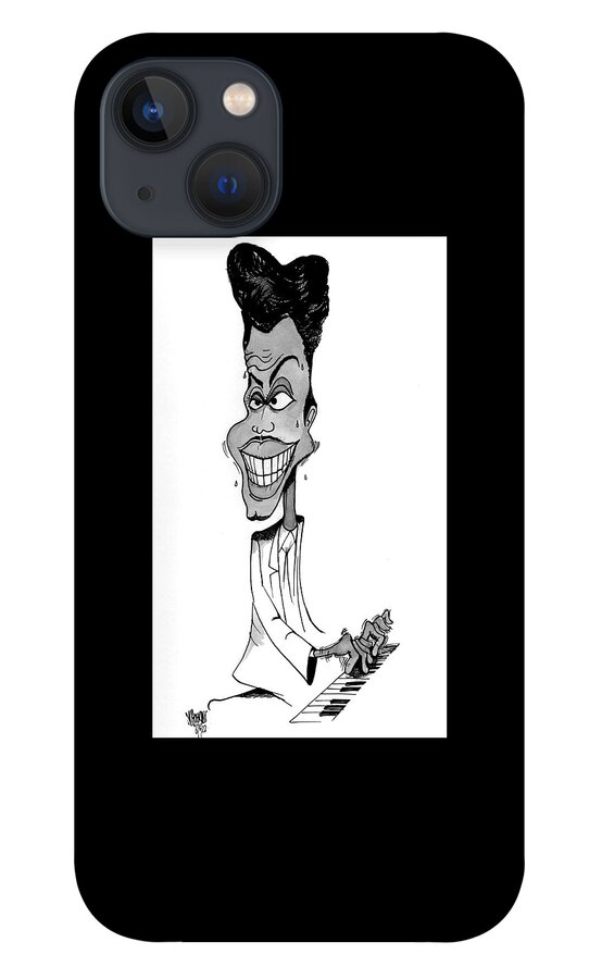 Good iPhone 13 Case featuring the drawing Little Richard by Michael Hopkins