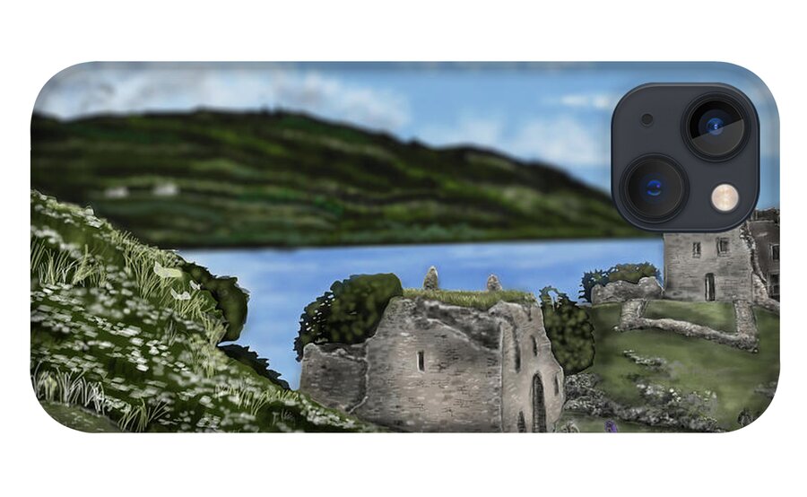 Scottish Landscape iPhone 13 Case featuring the digital art Loch Ness by Rob Hartman