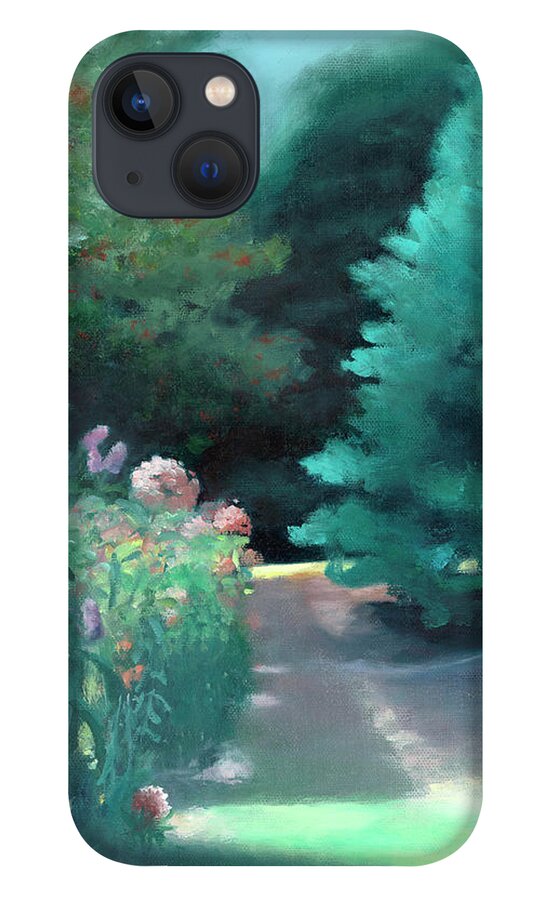 Original iPhone 13 Case featuring the painting Londontown Late Bloomers by Linda Anderson