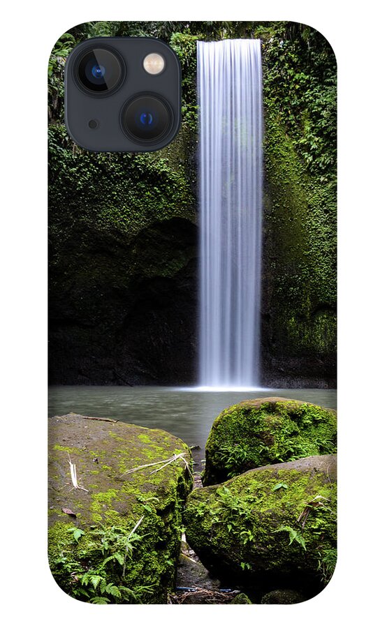 Bali iPhone 13 Case featuring the photograph Lonely Tibumana - Tibumana Waterfall, Bali by Earth And Spirit