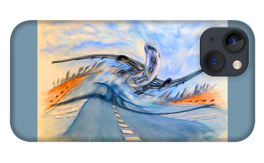 Abstract Art iPhone 13 Case featuring the digital art Look at Me....I'm Flyin' by Ronald Mills