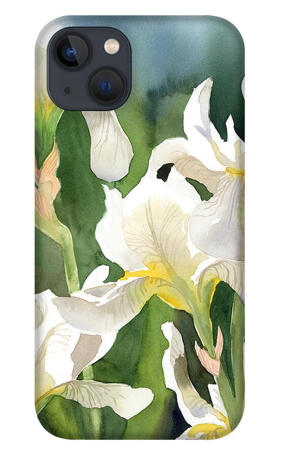 Iris iPhone 13 Case featuring the painting Loose Irises by Espero Art