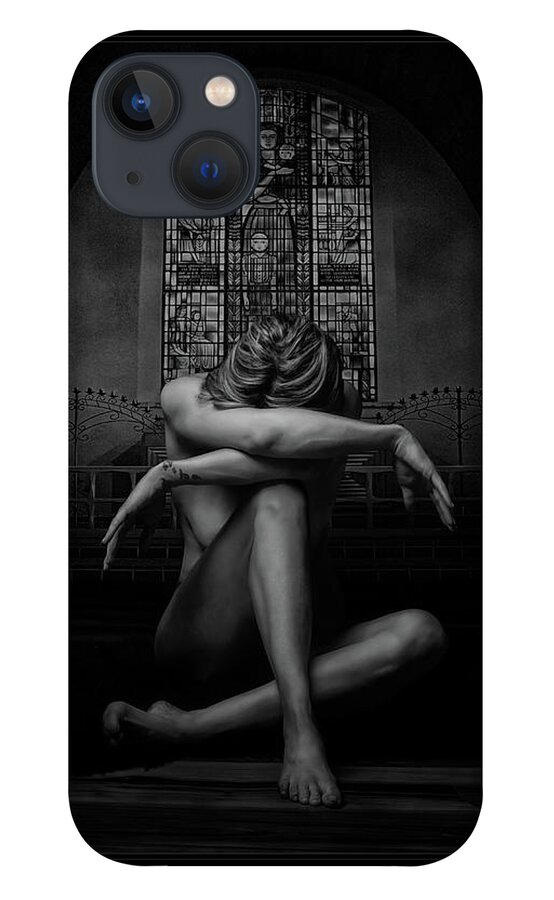 Fine Art Nude iPhone 13 Case featuring the photograph Losing My Religion by Brad Barton