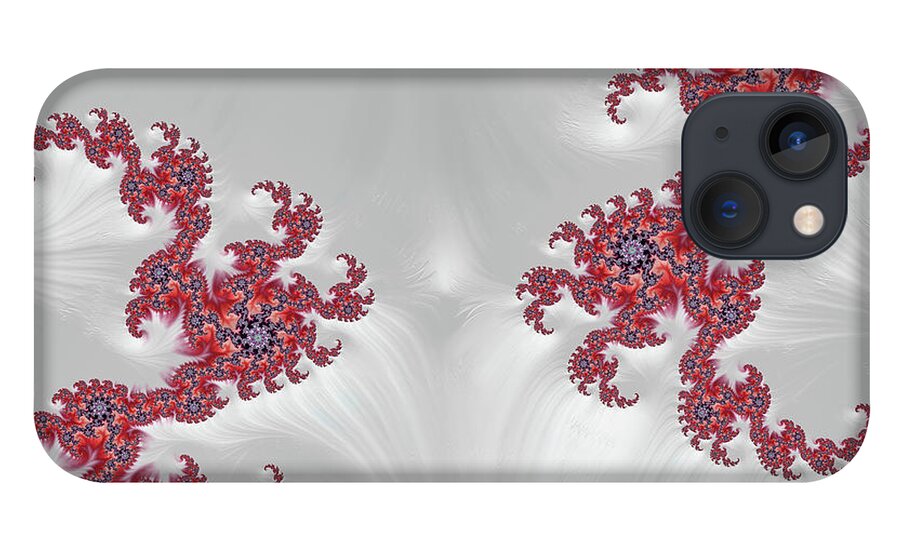 Abstract iPhone 13 Case featuring the digital art Magnetism by Manpreet Sokhi