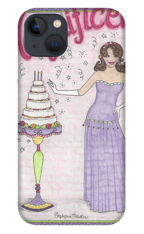 Magnificent iPhone 13 Case featuring the mixed media Magnificent by Stephanie Hessler
