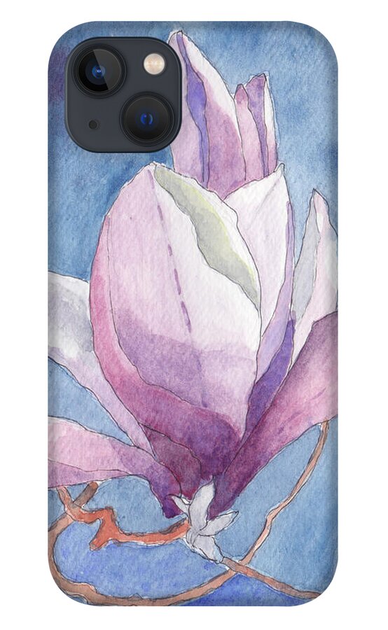 Trees In Spring iPhone 13 Case featuring the painting Magnolia by Anne Katzeff