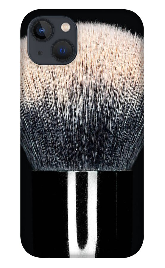 Brush iPhone 13 Case featuring the photograph Makeup Brush Pink 2 by Amelia Pearn