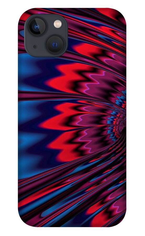 Fractal iPhone 13 Case featuring the digital art Manifest #3 by Mary Ann Benoit