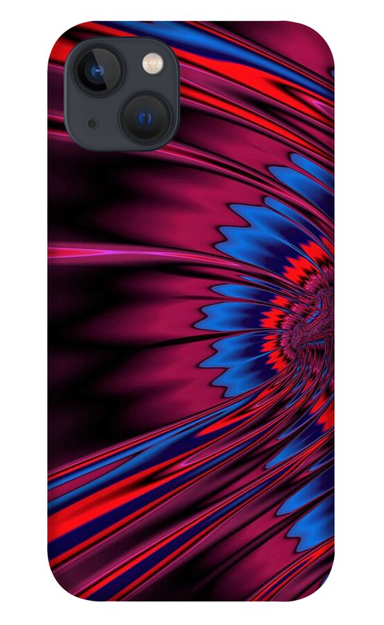 Fractal iPhone 13 Case featuring the digital art Manifest #4 by Mary Ann Benoit