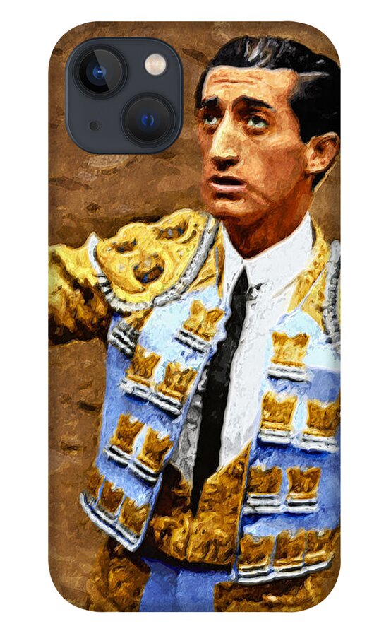 Spanish iPhone 13 Case featuring the digital art Manolete by Marisol VB