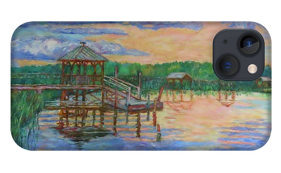 Landscape iPhone 13 Case featuring the painting Marsh View at Pawleys Island by Kendall Kessler