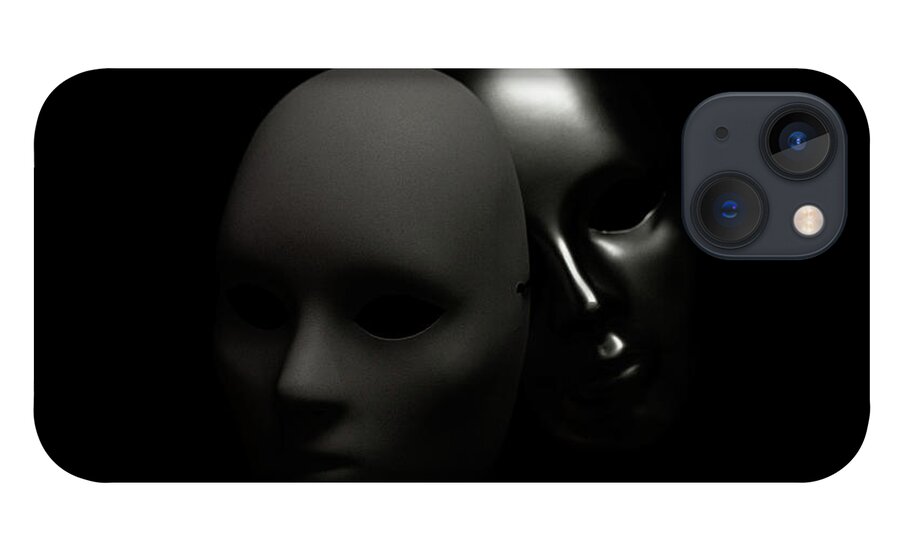 Mask iPhone 13 Case featuring the photograph Masks by Amelia Pearn