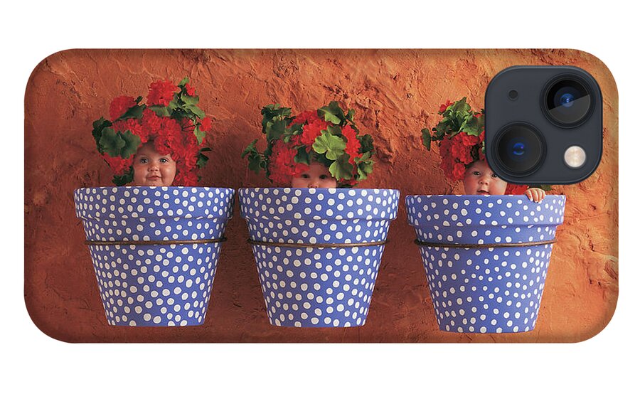Color iPhone 13 Case featuring the photograph Mediterranean Pots by Anne Geddes