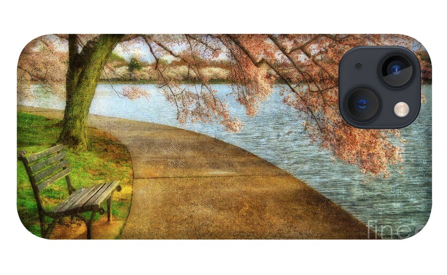 Bench iPhone 13 Case featuring the photograph Meet Me At Our Bench by Lois Bryan