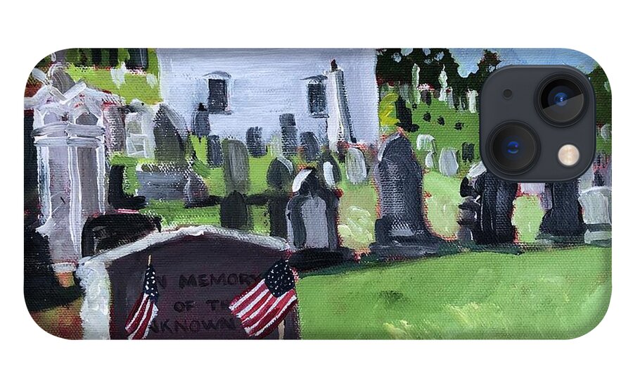 Unknown Soldier iPhone 13 Case featuring the painting Memorial Day by Cyndie Katz