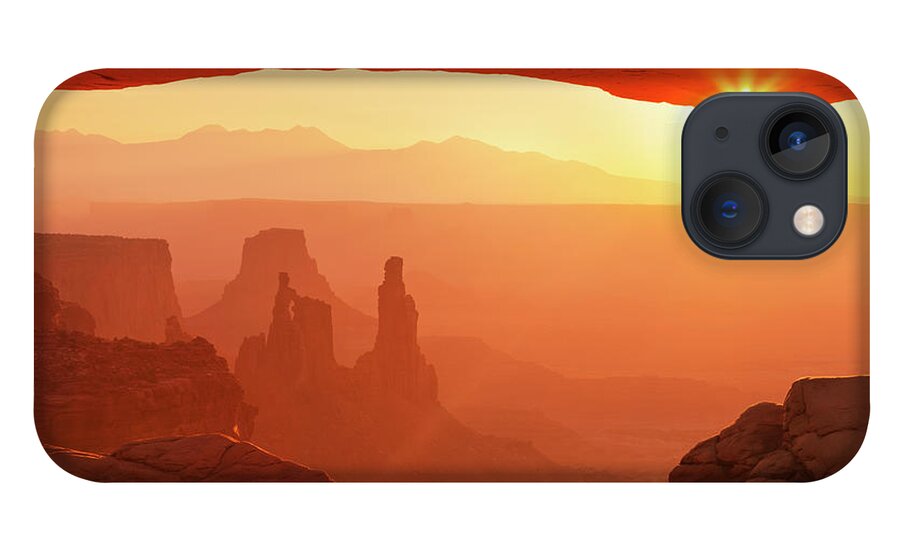 Mesa Arch iPhone 13 Case featuring the photograph Mesa Arch at Sunrise by Neale And Judith Clark