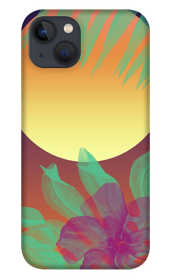 Miami iPhone 13 Case featuring the digital art Miami Dreaming - Harbor by Christopher Lotito