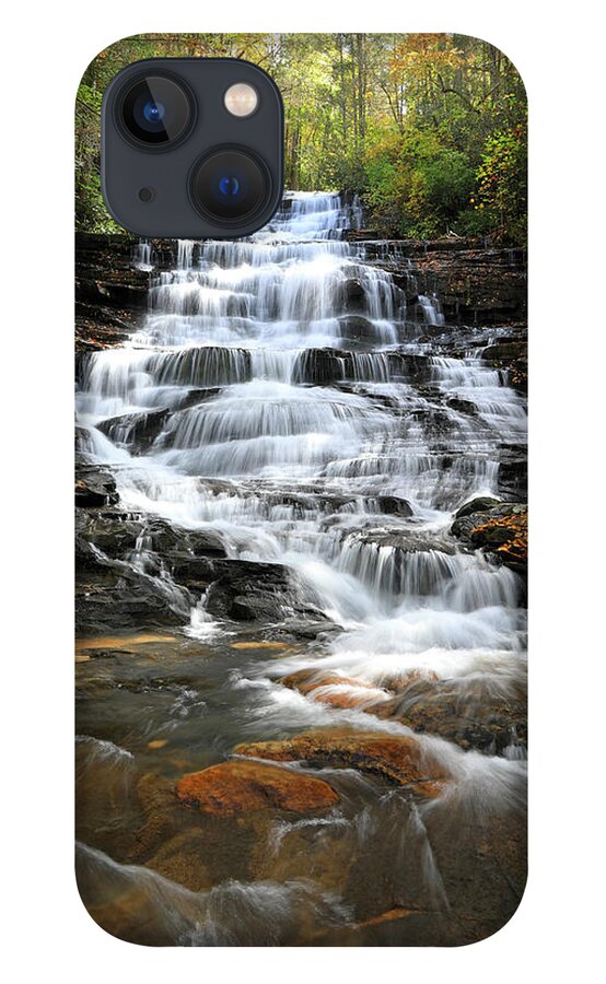 Waterfall iPhone 13 Case featuring the photograph Minnehaha Waterfall - Georgia by Richard Krebs