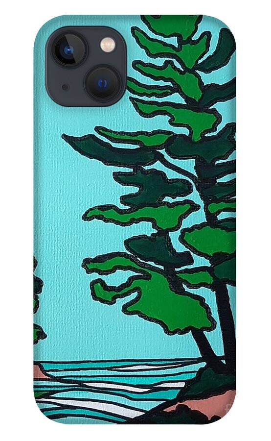 Landscape iPhone 13 Case featuring the painting Missing You by Petra Burgmann