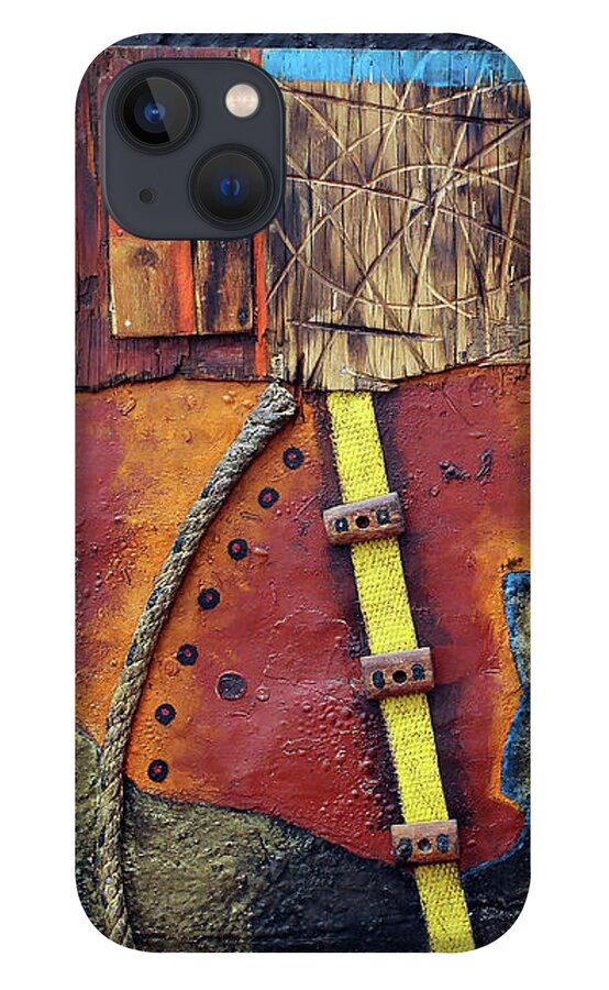 African Art iPhone 13 Case featuring the painting Mission Control by Michael Nene