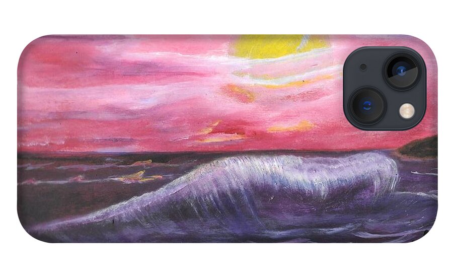 Wave iPhone 13 Case featuring the painting Monster Wave by Esoteric Gardens KN