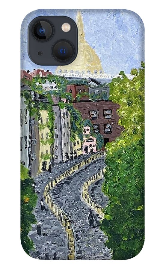  iPhone 13 Case featuring the painting Montmartre 2 by John Macarthur