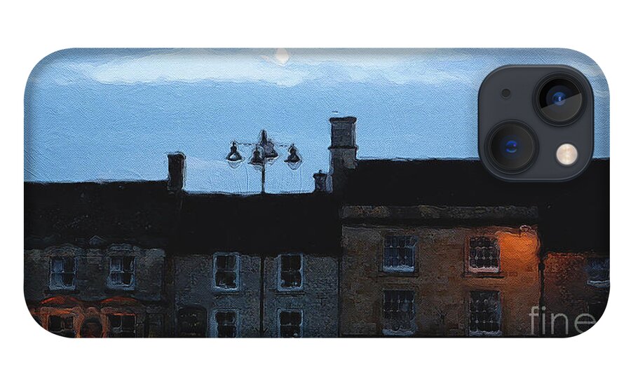 Stow-in-the-wold iPhone 13 Case featuring the photograph Moon Over Stow by Brian Watt