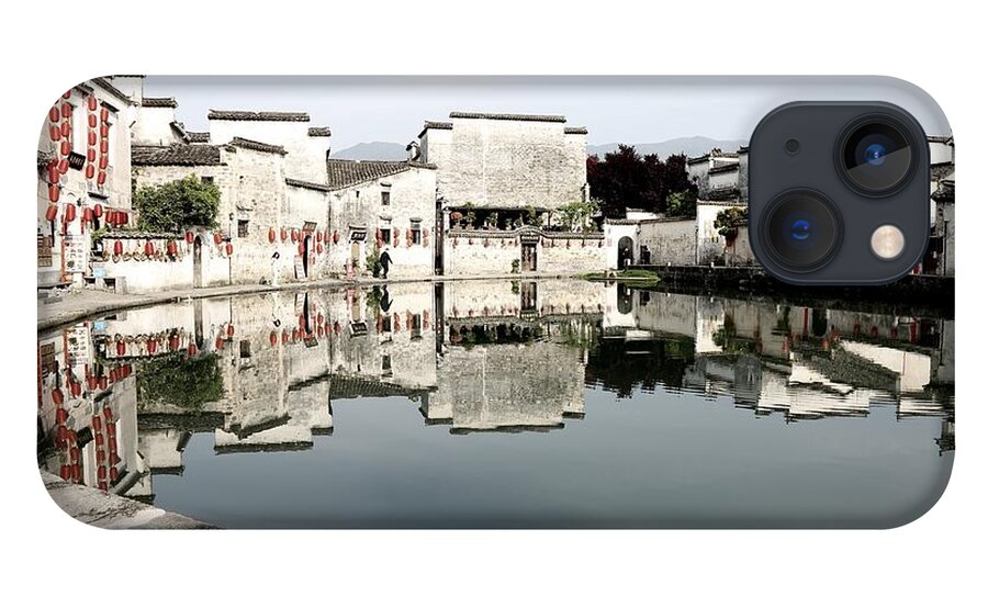 Moon Pond iPhone 13 Case featuring the photograph Moon Pond In Hong Village 4 by Mingming Jiang