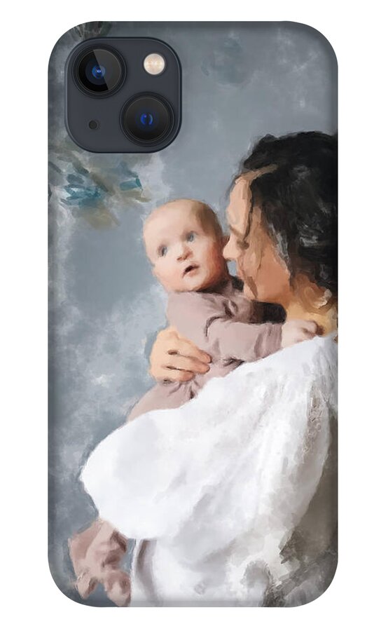 Mother iPhone 13 Case featuring the painting Mother and Child by Gary Arnold