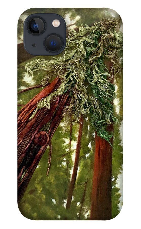 Tree iPhone 13 Case featuring the mixed media Mother Tree by Wendy Golden