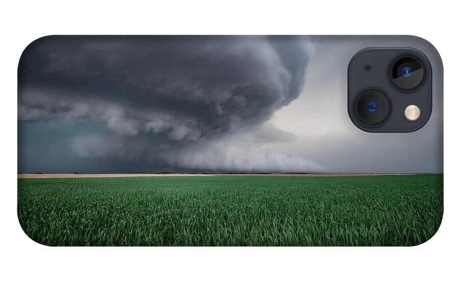 Mesocyclone iPhone 13 Case featuring the photograph Mothership Storm by Wesley Aston