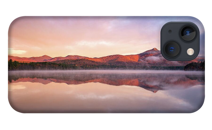 52 With A View iPhone 13 Case featuring the photograph Mount Chocorua Autumn Mist by Jeff Sinon