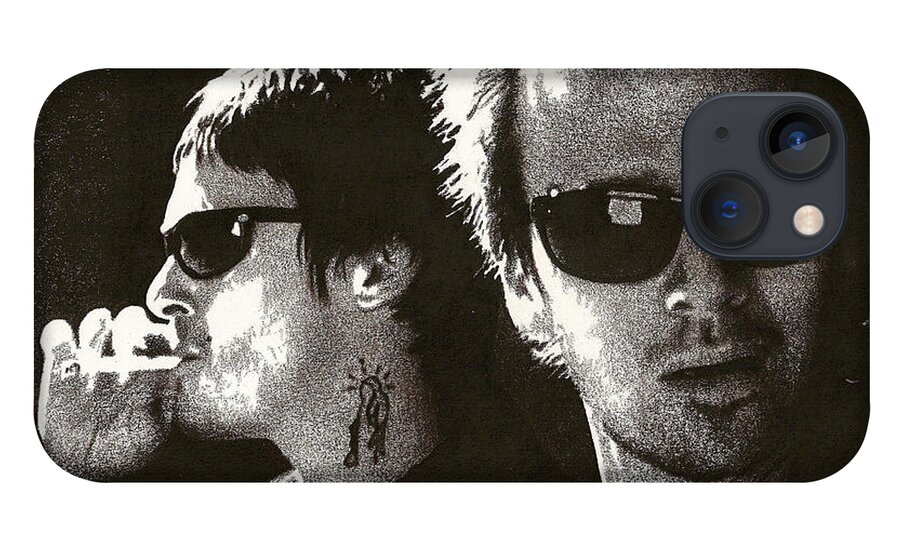 Boondock Saints iPhone 13 Case featuring the drawing Murphy and Connor by Mark Baranowski