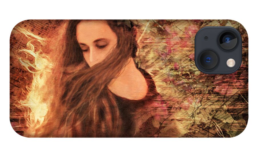 Music iPhone 13 Case featuring the photograph Music Masked in the Wind by Shara Abel