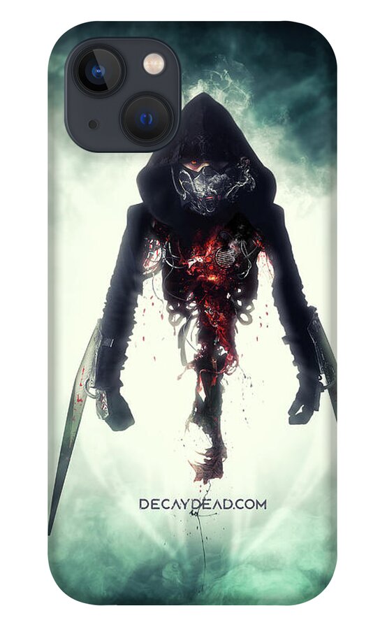 Cyberpunk Future iPhone 13 Case featuring the digital art Mutilator Your nightmare is real by Argus Dorian
