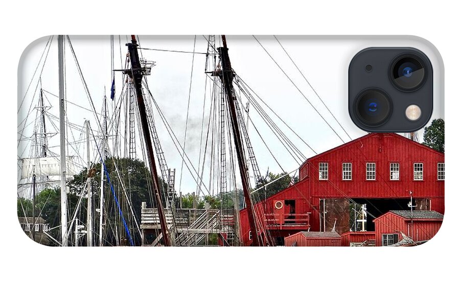 Mystic Seaport iPhone 13 Case featuring the photograph Mystic Seaport Connecticut by Ira Shander