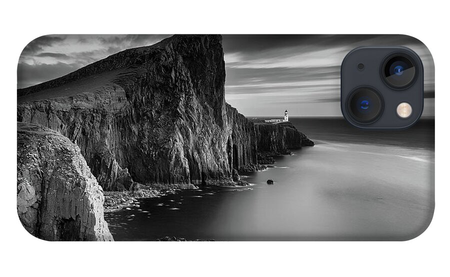 Neist Point iPhone 13 Case featuring the photograph Neist Point BandW Sunset by Grant Glendinning