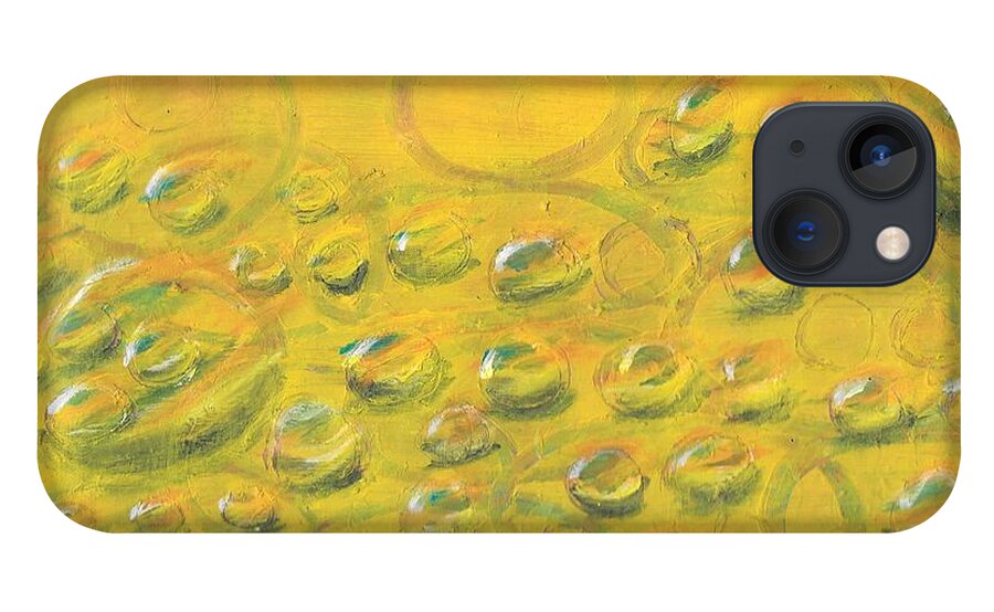 Rebirth iPhone 13 Case featuring the painting New Worlds Forming by Esoteric Gardens KN