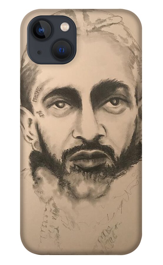  iPhone 13 Case featuring the drawing NIP by Angie ONeal