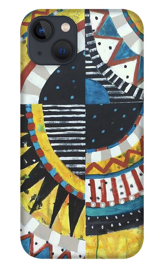 Pattern iPhone 13 Case featuring the painting Number 20 by Cyndie Katz