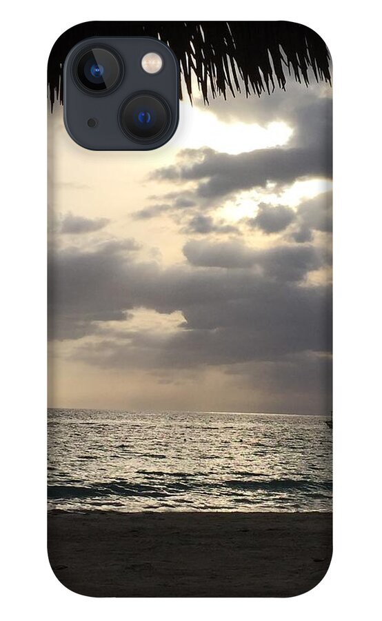 Digital iPhone 13 Case featuring the photograph Ocean Rain by Lisa White