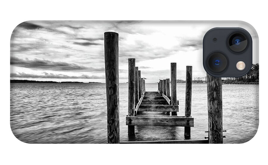 Dock iPhone 13 Case featuring the photograph Old Dock Near Smyrna NC by Bob Decker