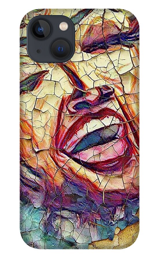  iPhone 13 Case featuring the mixed media Old Friend by Angie ONeal