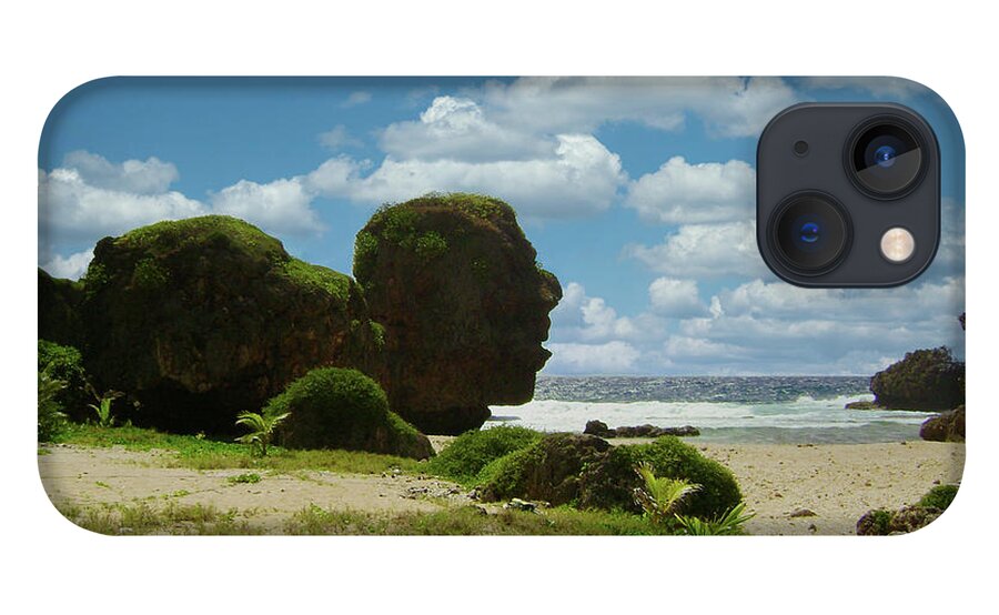 Travel Saipan; Trekking; Old Man By The Sea; Rock Formation iPhone 13 Case featuring the photograph Old Man by the Sea by On da Raks