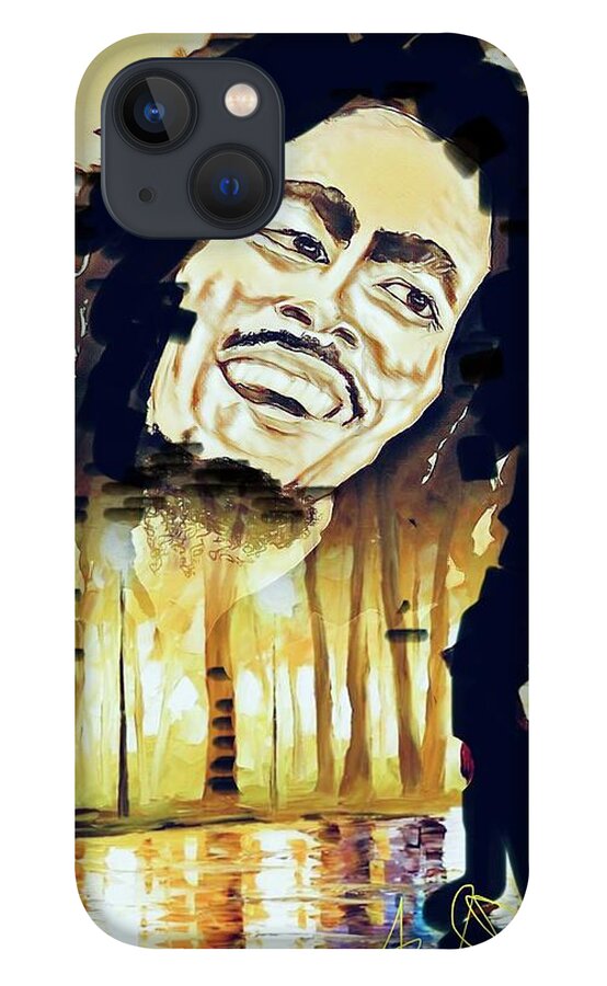 iPhone 13 Case featuring the painting One Love 2.0 by Angie ONeal